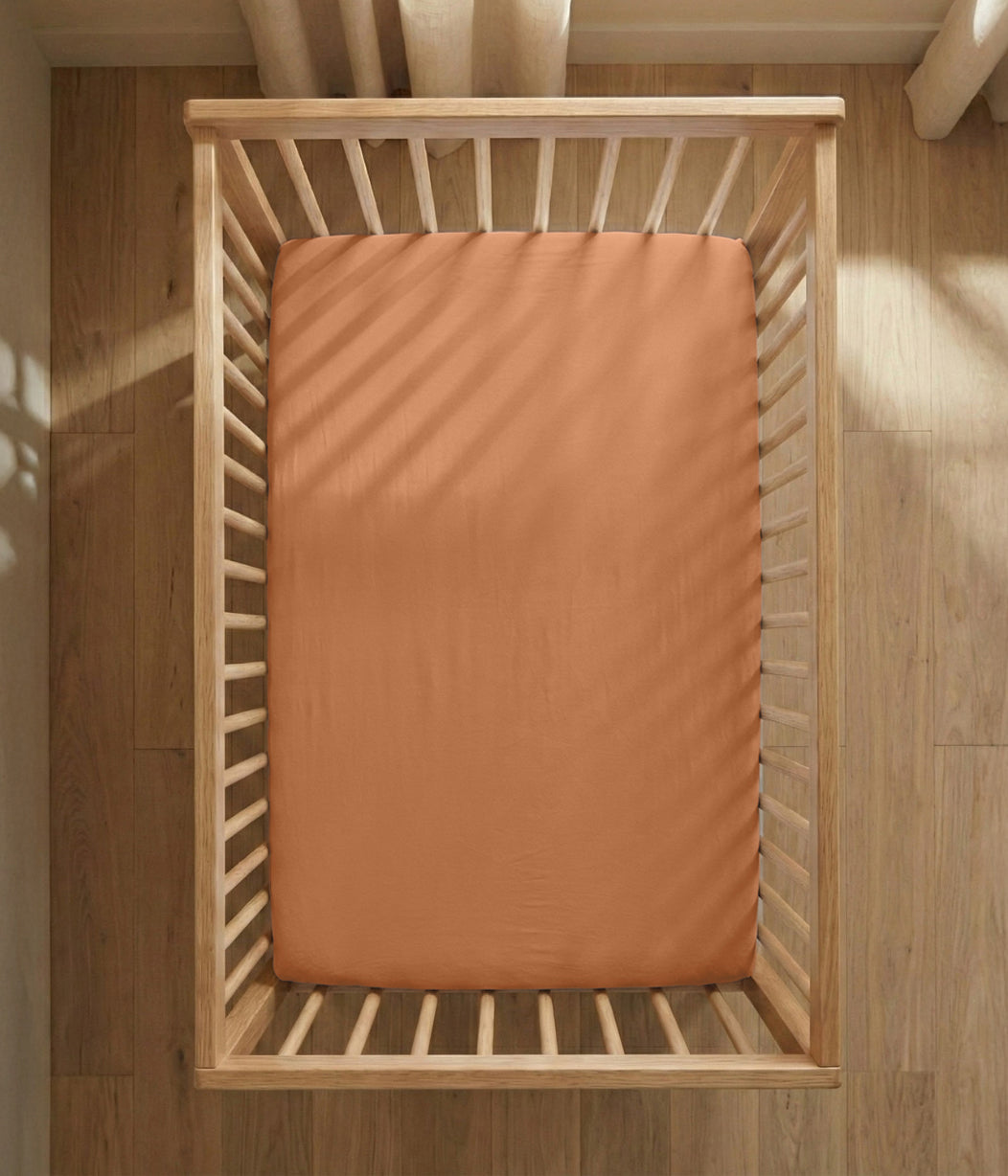 HushDry™ 2-in-1 Waterproof Fitted Crib Sheet Viscose from Bamboo Hazel
