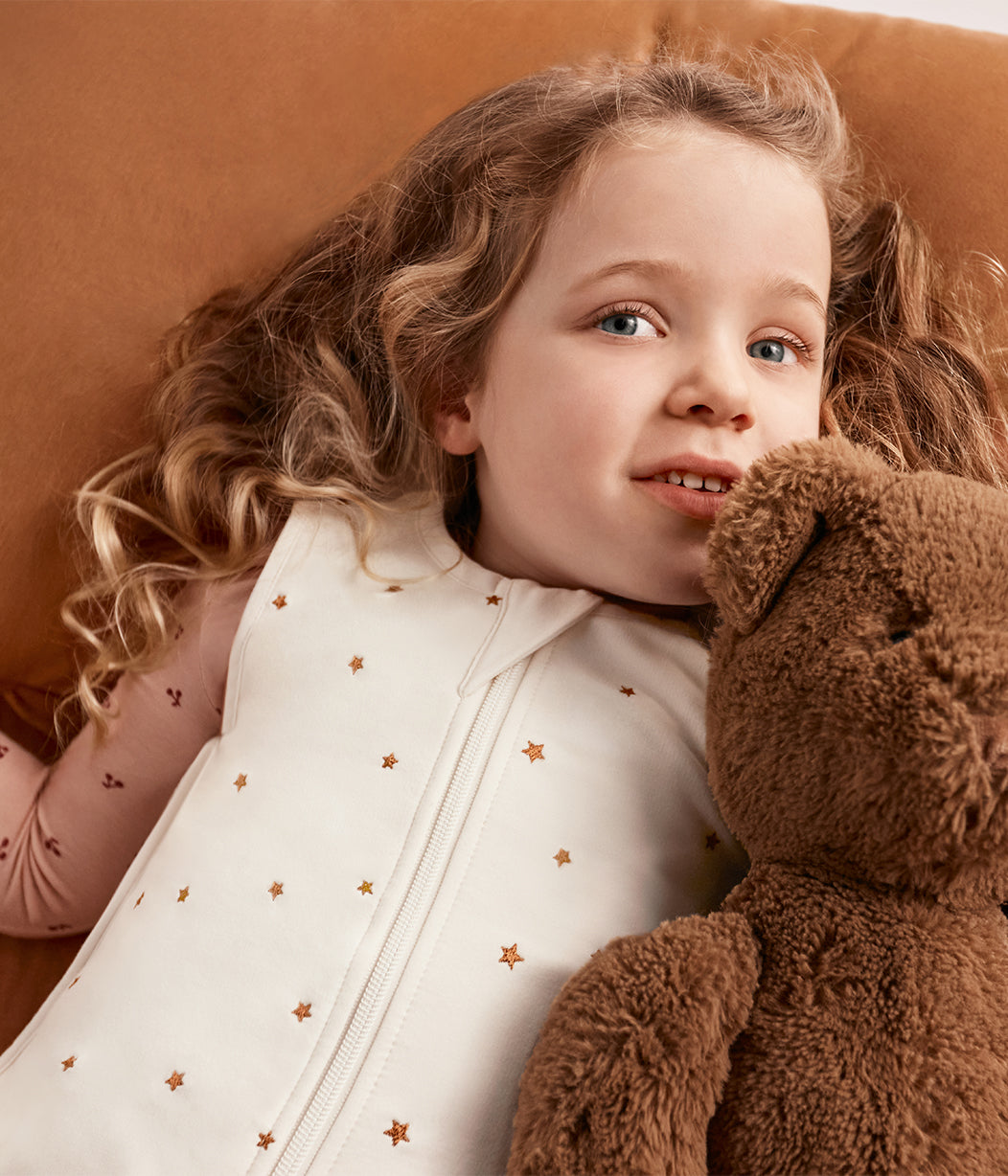 Sleep Bag Bundle | 1. 5 TOG | Maroon Hearts | Buff Twinkle