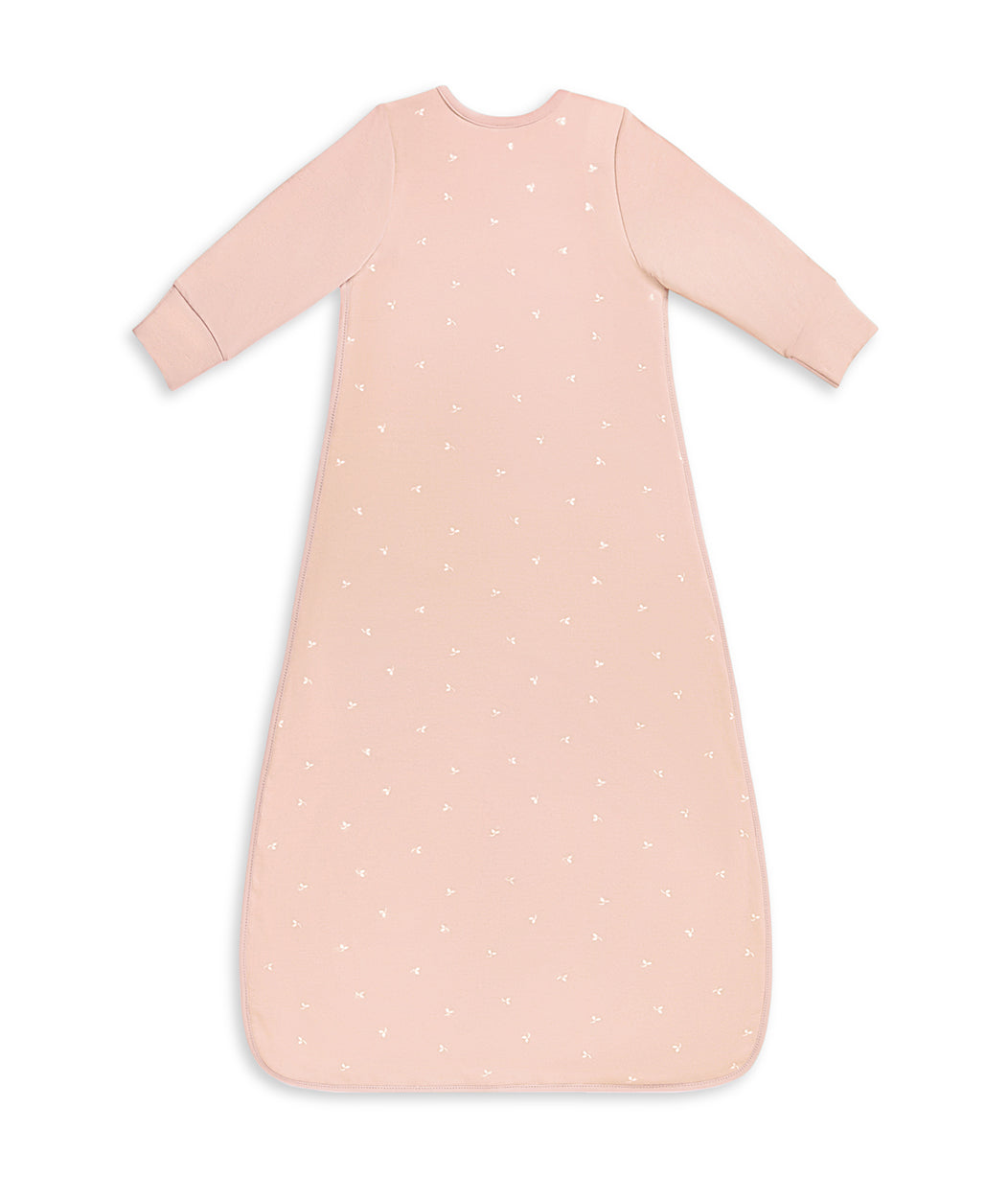 Sleep Bag Long Sleeve 1.5 TOG Cotton Fleece Blush Twigs