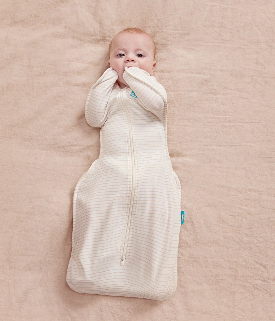 Swaddle Up™ 0.2 TOG Cotton Tan Breton Stripe