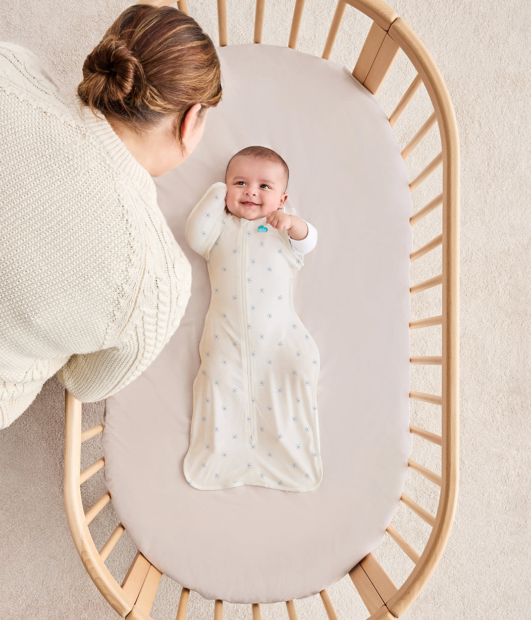 Swaddle Up™ 2-in-1 Transition Bag 0.2 TOG Viscose from Bamboo Mist Blue Sunny