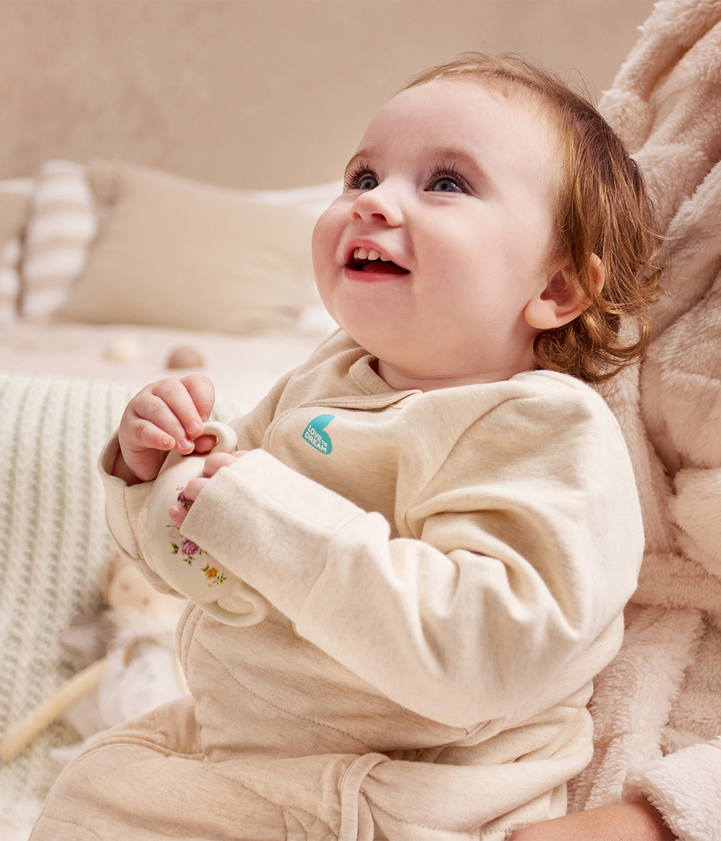 Sleep Bag Long Sleeve 3.5 TOG Cotton Oatmeal