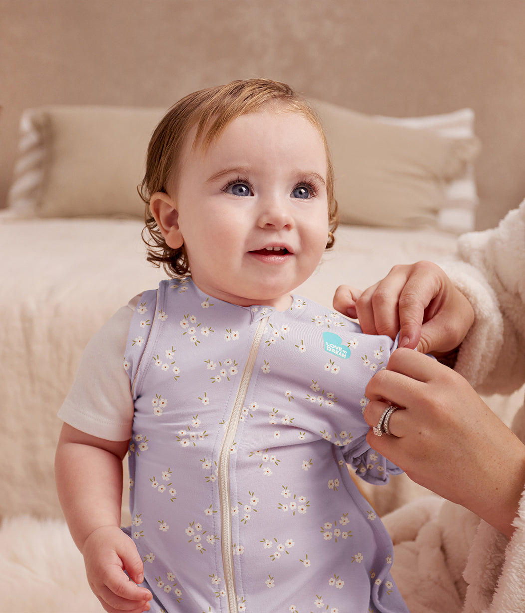 Swaddle Up™ Transition Bag 1.0 TOG Cotton Lilac Meadow