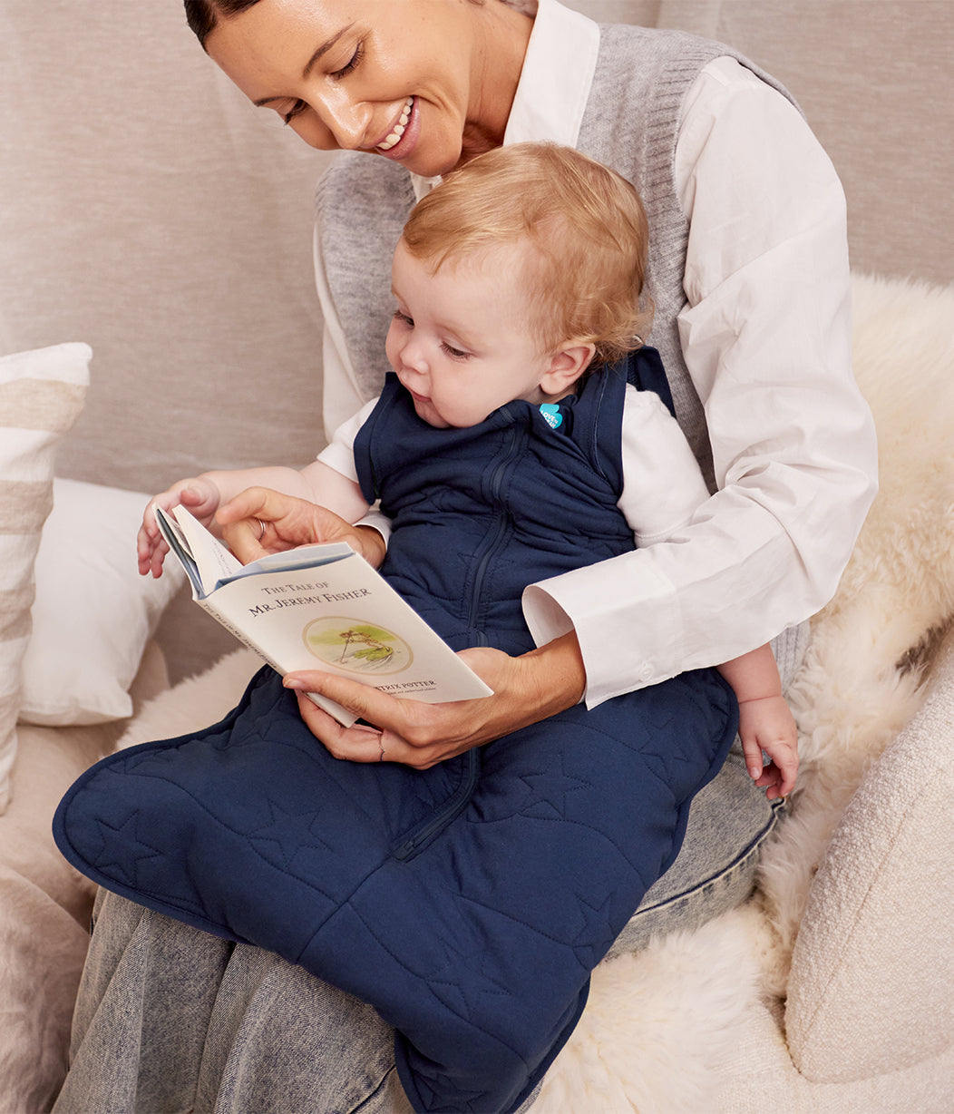 Swaddle Up™ 2-in-1 Transition Bag 3.5 TOG Cotton Navy Star Quilting