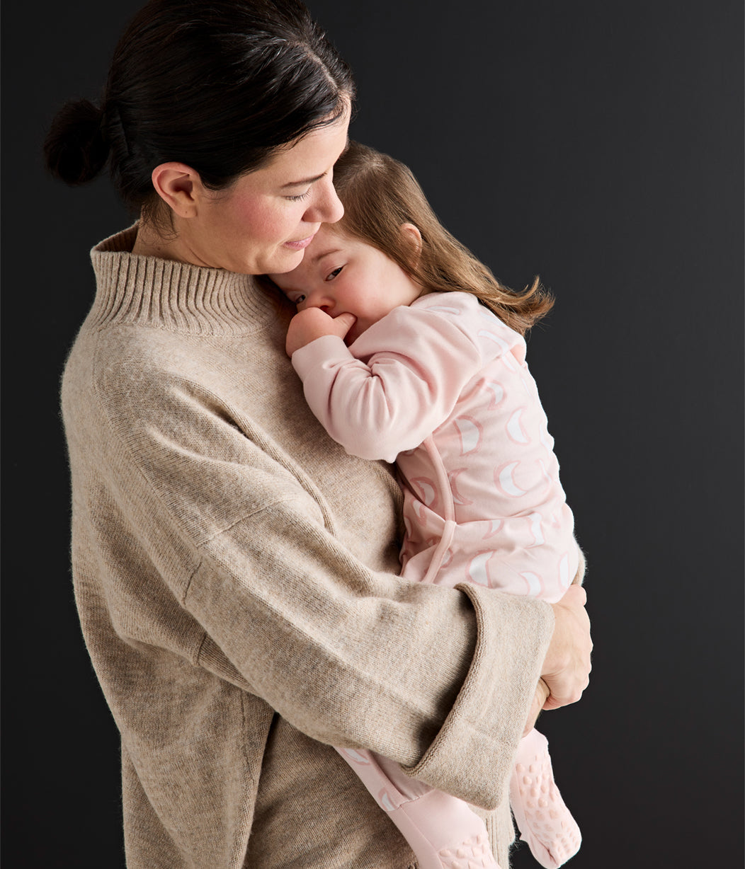 Sleep Suit Long Sleeve 1.0 TOG Cotton Dusty Pink Eclipse