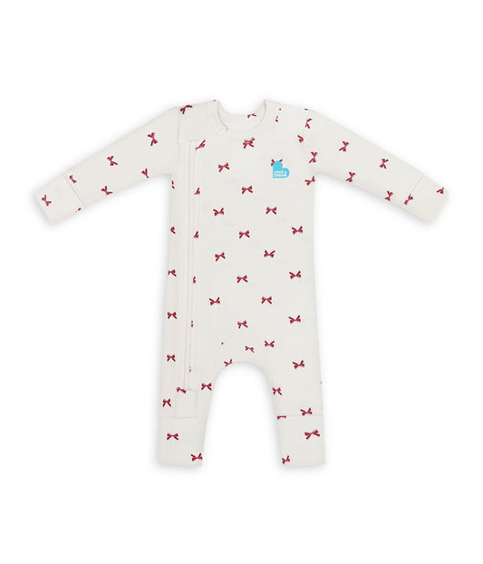 Romper Snug Fit Viscose from Bamboo Cream Bows