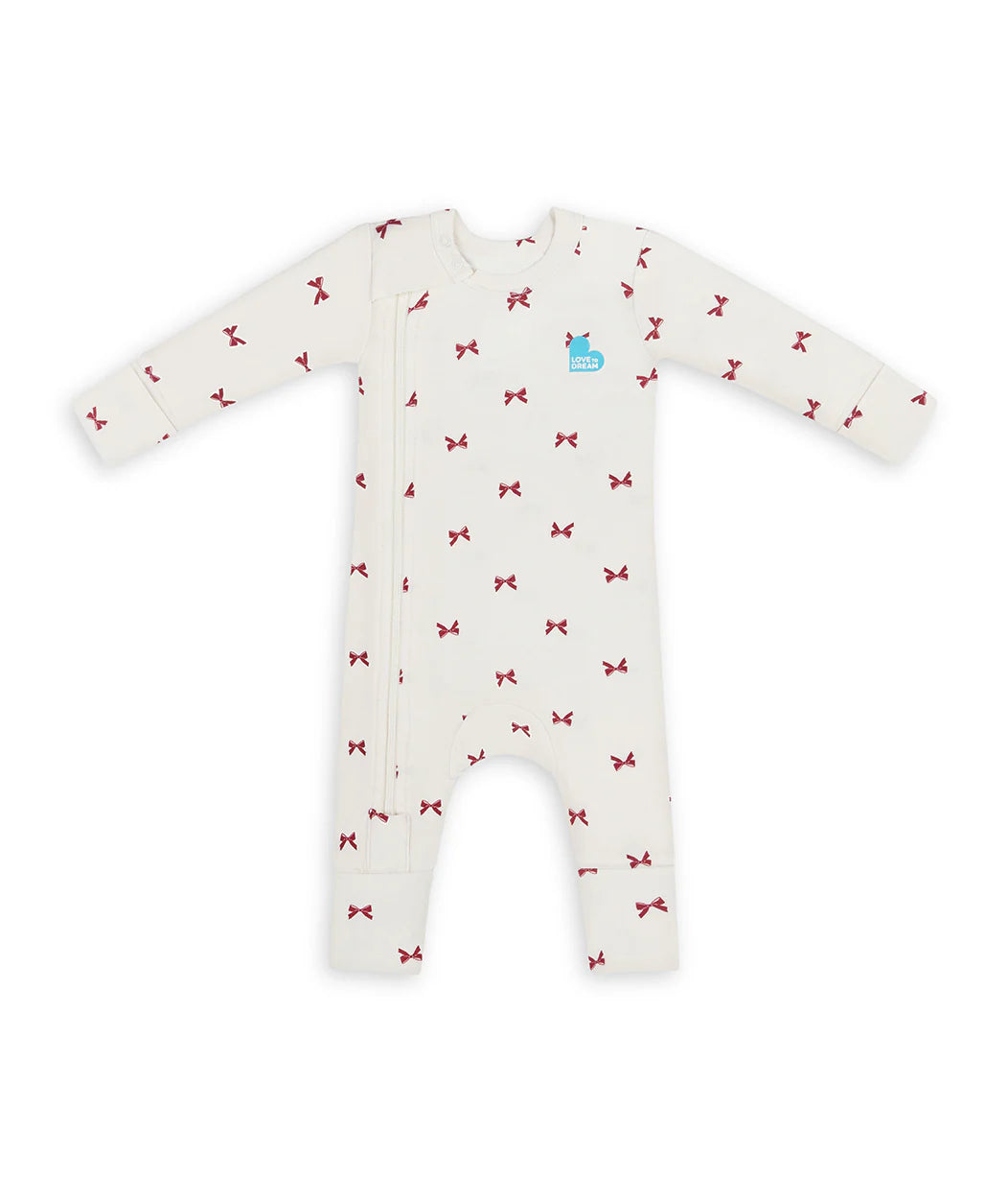 Swaddle Up & Romper Bundle | 3.5 TOG | Navy Quilting | Cream Bows