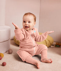 Sleep Suit Long Sleeve 2.5 TOG Cotton Rose Pebbles