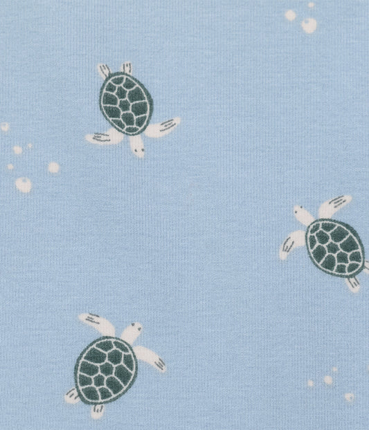 Swaddle Up™ 1.0 TOG Cotton Mist Blue Turtally