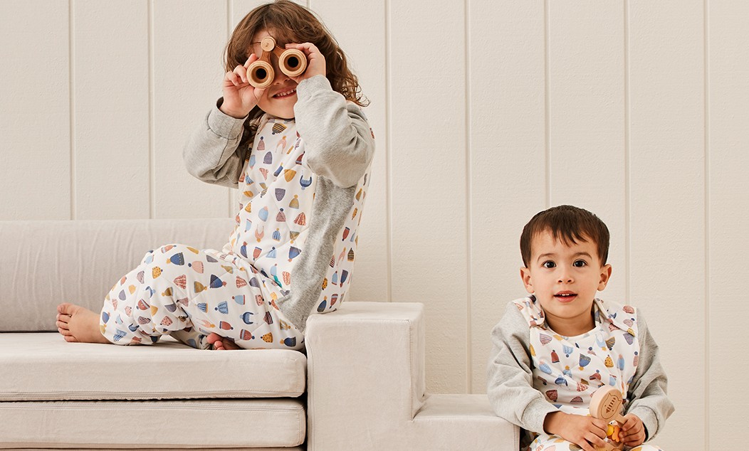 sammensnøret bomuld impuls The Organic Two-Piece Sleep Suit | Love To Dream