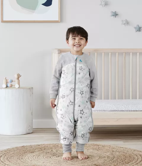Love To Dream™ Pyjama avec coton biologique et laine mérinos australienne Super Chaud Étoiles Menthe