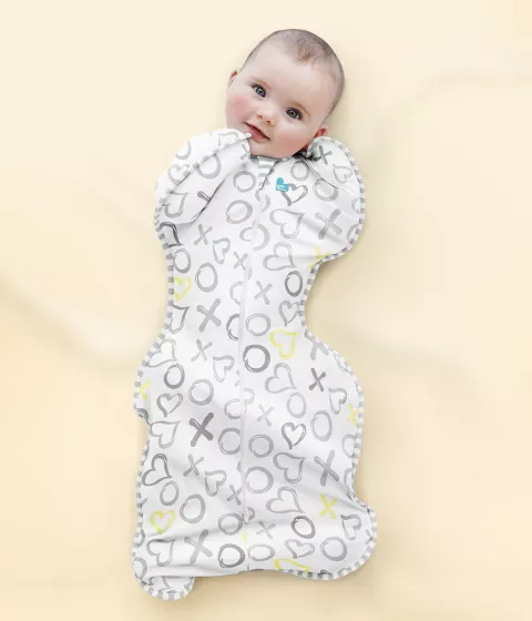Swaddle Up™ Emmaillotage Lite Bamboo Bisous Blancs